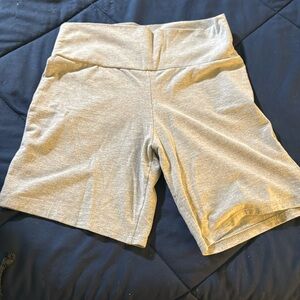 Light grey super stretch and comfortable biker shortss